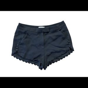 A.L.C. Scallop Black Shorts
